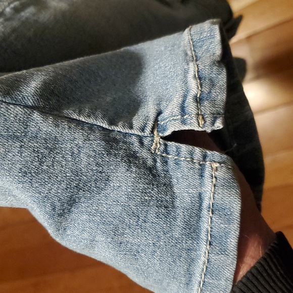 Blue Spice Denim Shorts Size 7 Strechy - Picture 6 of 6